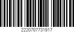 Código de barras (EAN, GTIN, SKU, ISBN): '2220707731917'