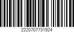 Código de barras (EAN, GTIN, SKU, ISBN): '2220707731924'