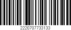 Código de barras (EAN, GTIN, SKU, ISBN): '2220707733133'