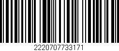 Código de barras (EAN, GTIN, SKU, ISBN): '2220707733171'