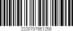 Código de barras (EAN, GTIN, SKU, ISBN): '2220707861256'