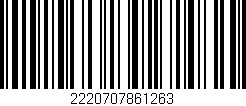 Código de barras (EAN, GTIN, SKU, ISBN): '2220707861263'