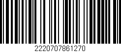 Código de barras (EAN, GTIN, SKU, ISBN): '2220707861270'