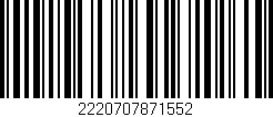 Código de barras (EAN, GTIN, SKU, ISBN): '2220707871552'