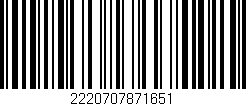 Código de barras (EAN, GTIN, SKU, ISBN): '2220707871651'