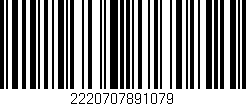 Código de barras (EAN, GTIN, SKU, ISBN): '2220707891079'