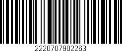 Código de barras (EAN, GTIN, SKU, ISBN): '2220707902263'