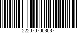 Código de barras (EAN, GTIN, SKU, ISBN): '2220707906087'