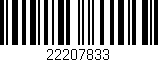 Código de barras (EAN, GTIN, SKU, ISBN): '22207833'