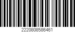 Código de barras (EAN, GTIN, SKU, ISBN): '2220808586461'