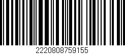 Código de barras (EAN, GTIN, SKU, ISBN): '2220808759155'