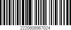 Código de barras (EAN, GTIN, SKU, ISBN): '2220808967024'