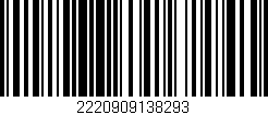Código de barras (EAN, GTIN, SKU, ISBN): '2220909138293'