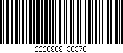 Código de barras (EAN, GTIN, SKU, ISBN): '2220909138378'
