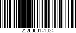 Código de barras (EAN, GTIN, SKU, ISBN): '2220909141934'