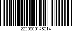 Código de barras (EAN, GTIN, SKU, ISBN): '2220909145314'