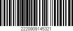Código de barras (EAN, GTIN, SKU, ISBN): '2220909145321'