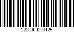 Código de barras (EAN, GTIN, SKU, ISBN): '2220909208125'