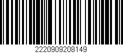 Código de barras (EAN, GTIN, SKU, ISBN): '2220909208149'