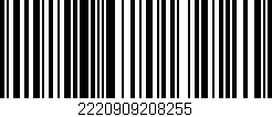 Código de barras (EAN, GTIN, SKU, ISBN): '2220909208255'