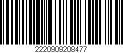 Código de barras (EAN, GTIN, SKU, ISBN): '2220909208477'