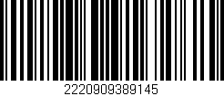 Código de barras (EAN, GTIN, SKU, ISBN): '2220909389145'