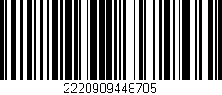Código de barras (EAN, GTIN, SKU, ISBN): '2220909448705'