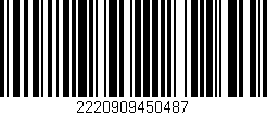 Código de barras (EAN, GTIN, SKU, ISBN): '2220909450487'