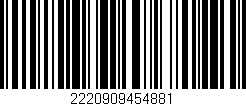 Código de barras (EAN, GTIN, SKU, ISBN): '2220909454881'