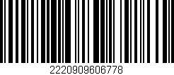 Código de barras (EAN, GTIN, SKU, ISBN): '2220909606778'