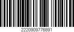 Código de barras (EAN, GTIN, SKU, ISBN): '2220909776891'