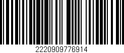 Código de barras (EAN, GTIN, SKU, ISBN): '2220909776914'