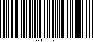 Código de barras (EAN, GTIN, SKU, ISBN): '2220_18_14_U'
