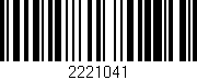 Código de barras (EAN, GTIN, SKU, ISBN): '2221041'