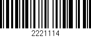 Código de barras (EAN, GTIN, SKU, ISBN): '2221114'