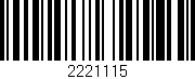 Código de barras (EAN, GTIN, SKU, ISBN): '2221115'