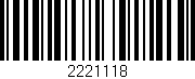 Código de barras (EAN, GTIN, SKU, ISBN): '2221118'