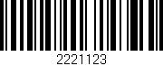 Código de barras (EAN, GTIN, SKU, ISBN): '2221123'