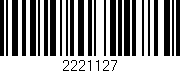 Código de barras (EAN, GTIN, SKU, ISBN): '2221127'