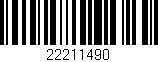 Código de barras (EAN, GTIN, SKU, ISBN): '22211490'