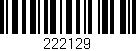 Código de barras (EAN, GTIN, SKU, ISBN): '222129'