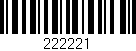 Código de barras (EAN, GTIN, SKU, ISBN): '222221'