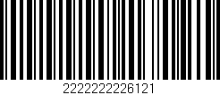 Código de barras (EAN, GTIN, SKU, ISBN): '2222222226121'