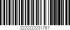 Código de barras (EAN, GTIN, SKU, ISBN): '2222222231767'