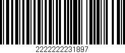 Código de barras (EAN, GTIN, SKU, ISBN): '2222222231897'