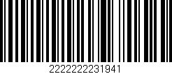 Código de barras (EAN, GTIN, SKU, ISBN): '2222222231941'