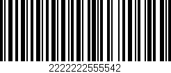 Código de barras (EAN, GTIN, SKU, ISBN): '2222222555542'