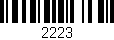 Código de barras (EAN, GTIN, SKU, ISBN): '2223'