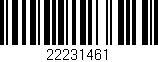 Código de barras (EAN, GTIN, SKU, ISBN): '22231461'