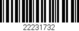Código de barras (EAN, GTIN, SKU, ISBN): '22231732'